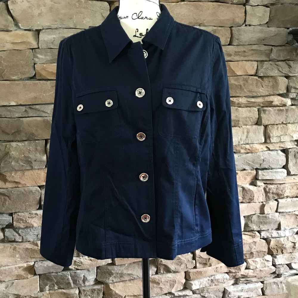 Navy jacket, Jones New York XL